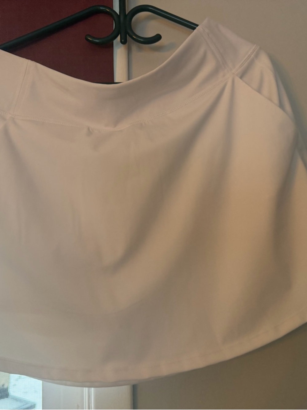 Lole White Performance Skort with Logo Detail